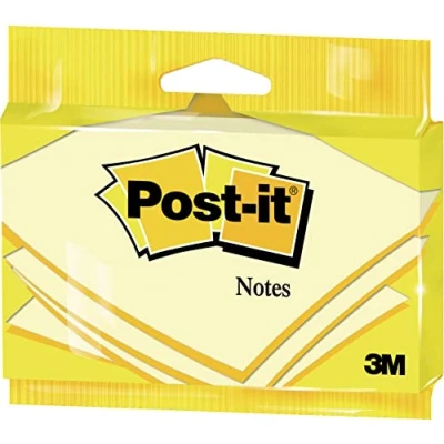 Image de Post it Sachet 1 bloc de 100 feuilles 76x127mm Jaune