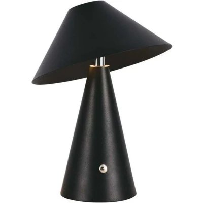 Afbeelding van V TAC VT 1051 B Zwarte oplaadbare tafellamp IP20 3W 200 Lumen 3IN1