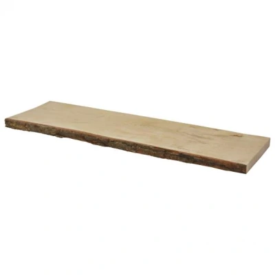 Afbeelding van Wovar Wandplank Eikenhout met Schors 80 x 23.5 2 cm