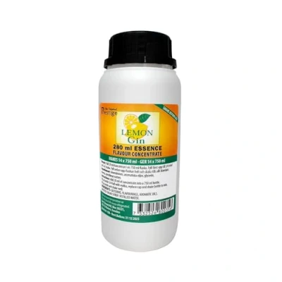 Afbeelding van Citroen en gin smaaksmaak, 280 ml, verschillende aroma&#039;s van jeneverbes citrusvruchten, professionele benzine voor thuisgebruik brandbaarheid, 20 ml 750 wodka of gewone granen