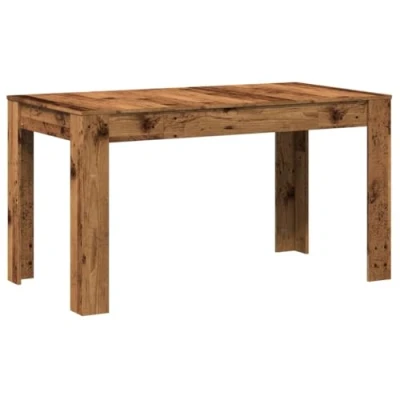 Image de vidaXL Table à manger vieux bois 140x74,5x76 cm d&#039;ingénierie856572
