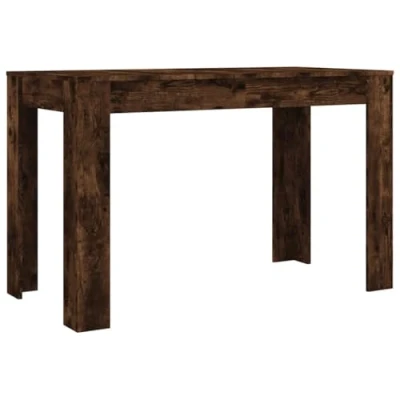 Image de vidaXL Table à dîner chêne fumé 120x60x76 cm bois d&#039;ingénierie838189