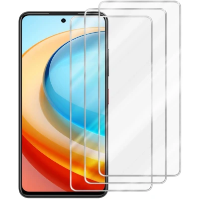 Afbeelding van Cadorabo 3x Screenprotector geschikt voor ZTE Blade A75 4G Beschermende Pantser Film in KRISTALHELDER Getemperd (Tempered) Display beschermend glas 9H hardheid met 3D Touch