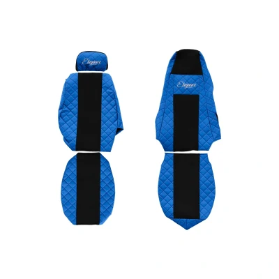 Afbeelding van F CORE Elegance FX03 BLUE Stoelhoes Blauw Met motief Kunstleer Voor