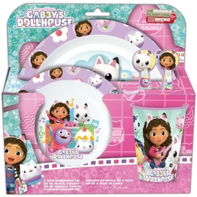 Afbeelding van Kinderen servies set Gabby&#039;s Dollhouse Party (5 Onderdelen)