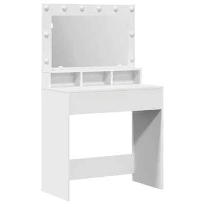 Afbeelding van vidaXL Wit Bewerkt hout 79 x 41 135 cm Opslag Kaptafel Rechthoekig