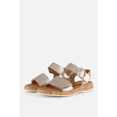 Afbeelding van Gabor Sandalen beige Leer Dames Maat 40
