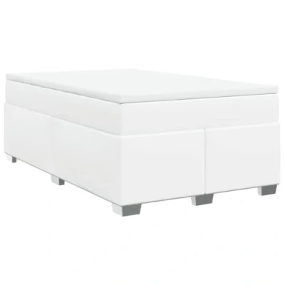 Afbeelding van vidaXL Boxspring met matras kunstleer wit 120x200 cm