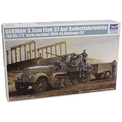 Afbeelding van Duitse 3.7cm Flak 37 auf SD. KFZ.7/2 Vroege versie