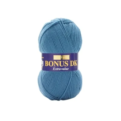 Afbeelding van Hayfield Double Bonus breiwol DK 100 g, garen, denim, 19 x 9 cm