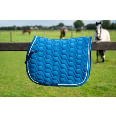 Afbeelding van HB Showtime Zadeldekje Velvet Veelzijdigheid Turkish Blue Full