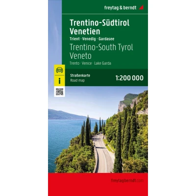 Afbeelding van Trentino Südtirol Venetien, Straßenkarte 1:200.000, freytag &amp; berndt