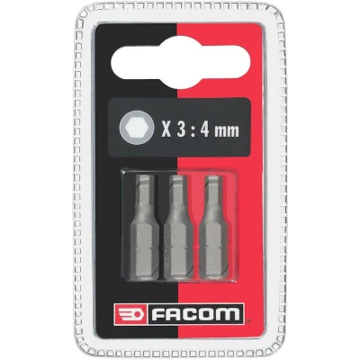 Afbeelding van FACOM EH104.J3 standaard bit serie 1 voor zeskant inbusschroeven 25mm, 4mm (3 st.)