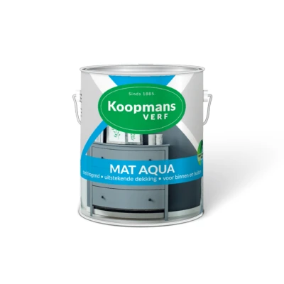 Afbeelding van Koopmans Mat Aqua Ready Mixed 0,25 ltr 374 zwart Huis &amp; Interieur