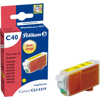 Afbeelding van Pelikan CLI 521Y Inktcartridge / Geel