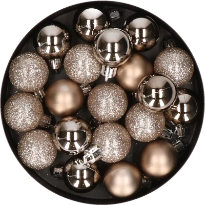 Afbeelding van Cosy @Home Kerstballen Champagne ø 3 cm 20 Stuks