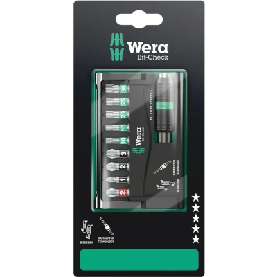 Afbeelding van Wera bitset 10 delig Bit Check BiTorsion 3 SB