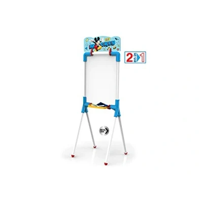 Afbeelding van Chicos kinderbord Junior Mickey Mouse 2x1 Dubbelzijdig voor uitwisbare viltstiften en kleurkrijt Staande bord kinderen + 36 maanden. (53009)