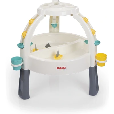 Afbeelding van Dolu Fun Fountain Zand En Watertafel Met Accessoires Wit/grijs