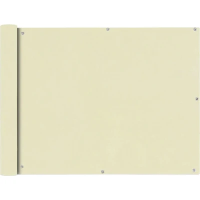 Afbeelding van Balkonscherm oxfordtextiel 90x600 cm crème