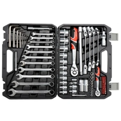 Afbeelding van YATO YT 38781 Gereedschapset 77 12,5 (1/2&quot;), 6,3 (1/4&quot;)