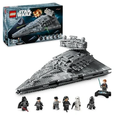 Afbeelding van LEGO Star Wars de stervernietiger van keizerlijke klasse bouwschip voor kinderen vanaf 10 jaar, figuren Darth Vader en Cal Kestis cadeau idee jongens meisjes 75394