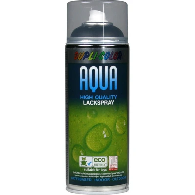 Afbeelding van Dupli Color aqua lak mat gitzwart (RAL 9005) 350 ml.