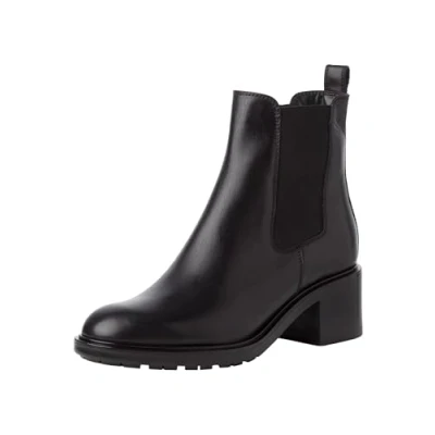 Afbeelding van Tamaris Talon bloc en cuir Chelsea pour femme, Noir, 36 EU