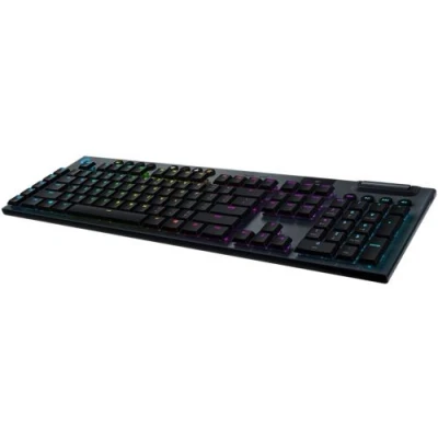 Image de Logitech Gaming G915 Clavier backlit USB, Bluetooth, 2.4 GHz QWERTZ Allemand commutateur : GL Linear carbone