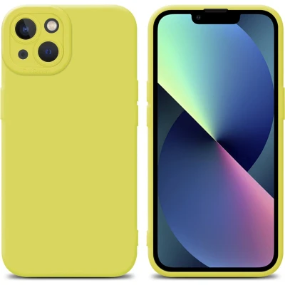 Afbeelding van Cadorabo Hoesje geschikt voor Apple iPhone 14 PLUS in Fluid GEEL Beschermhoes gemaakt van flexibel TPU silicone Cover Case