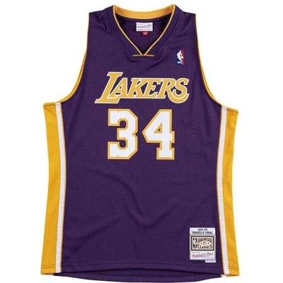 Afbeelding van Mitchell &amp; Ness NBA LOS Angeles Lakers Shaquille O ́NEAL Fanartikel, Heren, Maat: Large, Purple