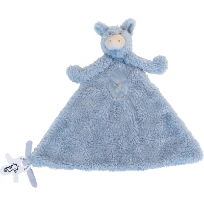 Afbeelding van Happy Horse Ezel Denzell Knuffeldoekje Blauw Baby cadeau