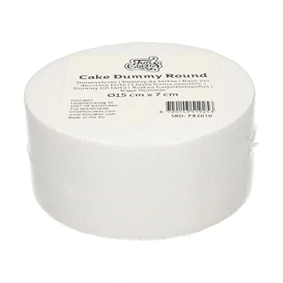 Afbeelding van FunCakes Taart Dummy Piepschuim Blok Rond Ø15 cm x 7