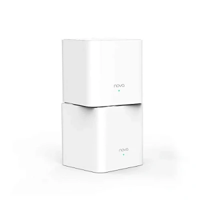 Afbeelding van Tenda AC1200 MW3(2 pak) Wi Fi systeem voor het hele huis Dual Band net (Wi router en versterker vervanging), 200 m² WiFi dekking, ouderlijk toezicht, werkt met alle internetboxen