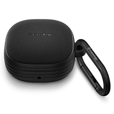 Afbeelding van Caseology Vault Beschermhoes compatibel met Samsung Galaxy Buds FE/Galaxy 2 Pro/Galaxy 2/Galaxy Live/Galaxy Pro, mat zwart