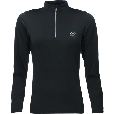 Afbeelding van Montar Shirt Everly Crystal Logo Lange Mouwen Zwart S
