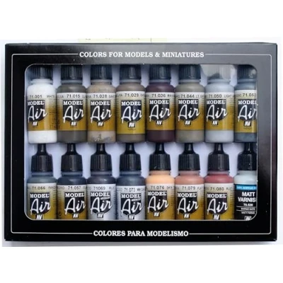 Afbeelding van Model Air Weathering Colors Set Vallejo VAL 71194