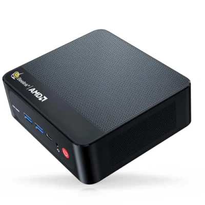 Afbeelding van Beelink SER5 Mini PC, AMD Ryzen 5 5500U (6C/12T, 4.0 GHz) Desktop, 16GB DDR4 3200 MHz RAM, 500 GB SSD, USB 3.2, 2.5G LAN, WiFi 6, BT5.2, tot drie schermen via HDMI, DP, C