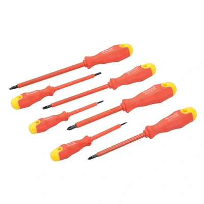 Afbeelding van Silverline Geisoleerde Softgrip Schroevendraaier Set 7 delig