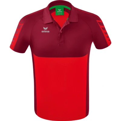 Afbeelding van Erima Six Wings polo rood/bordeaux
