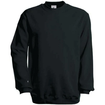 Afbeelding van B&amp;C Crew Neck Sweatshirt Set In CGSET Black XXL