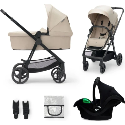 Afbeelding van Kinderkraft Kinderwagen Newly 3 in 1 Pro Sand Beige Met Autostoel
