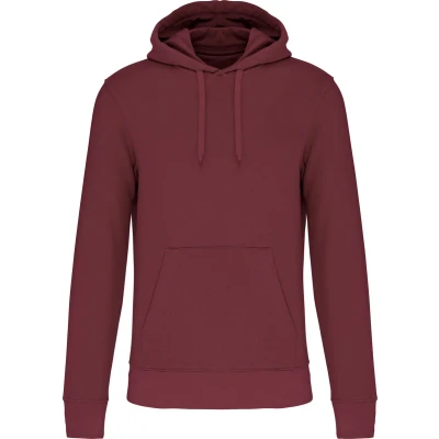 Afbeelding van Kariban Ecologische herensweater met capuchon K4027 Wine