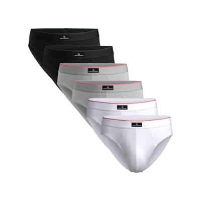 Afbeelding van DANISH ENDURANCE Set van 6 katoenen herenslips, comfortabele taille, zonder etiket