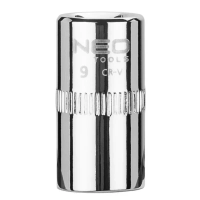 Afbeelding van NEO TOOLS 08 227 Steeksleutelelement 1/4 3124 9 mm Chroom vanadium staal SuperLock