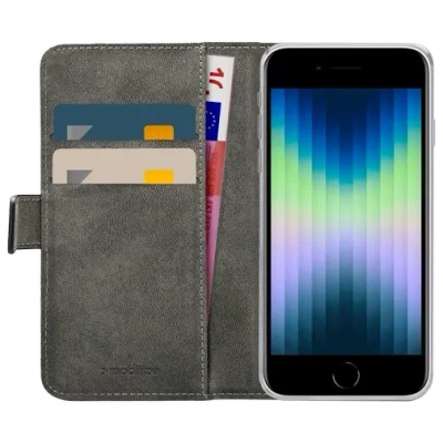 Afbeelding van Mobilize Premium Gelly Book Case Black Apple iPhone 8/SE 2020/SE 2022
