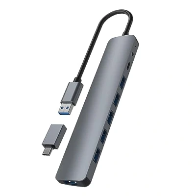 Image de Hub T&#039;n&#039;b USB A vers 7 3.0 Aluminium