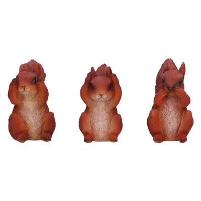 Afbeelding van Nemesis Now Three Wise Squirrels 9cm Beeldjes/figuren Multicolours