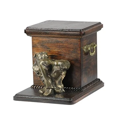 Afbeelding van Elegante urn hond voor Staffordshire Bull Terrier met hondenbuste