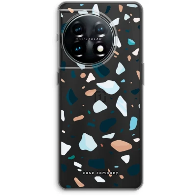 Afbeelding van Case Company® hoesje geschikt voor OnePlus 11 Terrazzo N13 Soft Cover Telefoonhoesje Bescherming aan alle Kanten en Schermrand